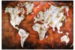 XXL Öl Gemälde 'Shiny Continents' | Handgemaltes Unikat