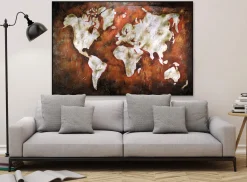 XXL Öl Gemälde 'Shiny Continents' | Handgemaltes Unikat