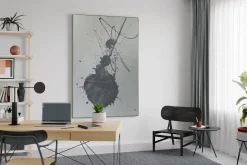 XXL Öl Gemälde 'Silver Sonata' | Handgemaltes Unikat