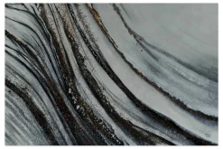 XXL Öl Gemälde 'Silver Streams' | Handgemaltes Unikat