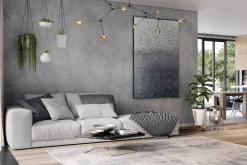 XXL Öl Gemälde 'Silver Symphony' | Handgemaltes Unikat