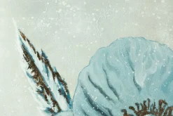 XXL Öl Gemälde 'Snowy Poppy' | Handgemaltes Unikat