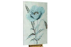 XXL Öl Gemälde 'Snowy Poppy' | Handgemaltes Unikat