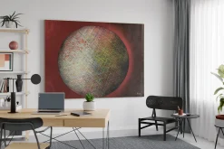 XXL Öl Gemälde 'Solar Eclipse' | Handgemaltes Unikat