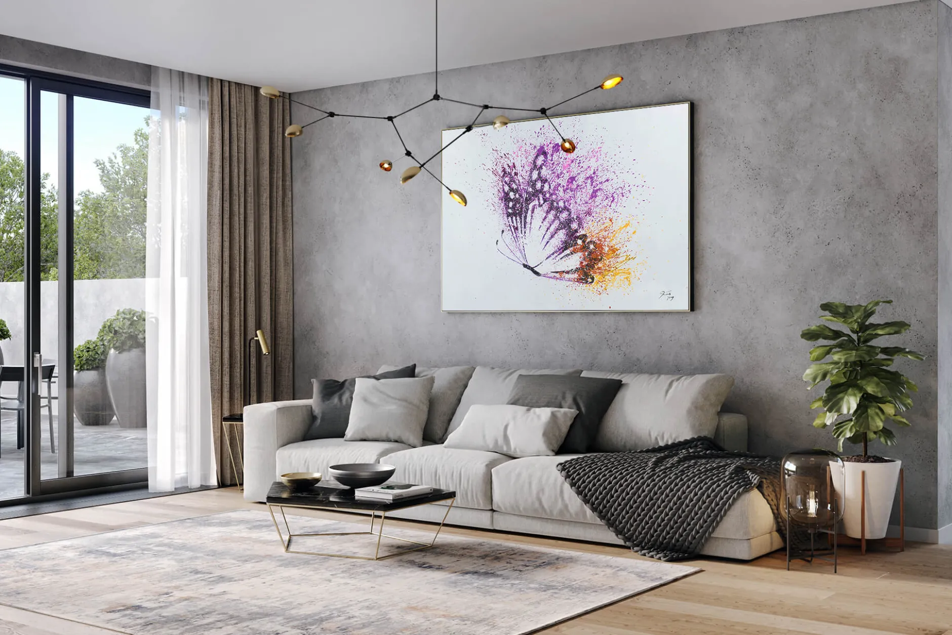 XXL Öl Gemälde 'Sommerfreuden' | Handgemaltes Unikat