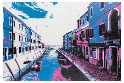 XXL Öl Gemälde 'Sommer in Venedig' | Handgemaltes Unikat