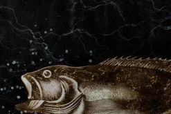 XXL Öl Gemälde 'Sparkling Fish' | Handgemaltes Unikat
