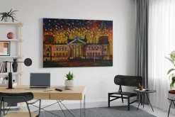 XXL Öl Gemälde 'Spektrum des Reichstags' | Handgemaltes Unikat