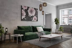 XXL Öl Gemälde 'Spiralling Flowers' | Handgemaltes Unikat