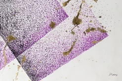 XXL Öl Gemälde 'Squares in Purple' | Handgemaltes Unikat