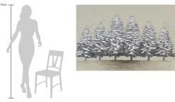 XXL Öl Gemälde 'Stiller Winterwald' | Handgemaltes Unikat