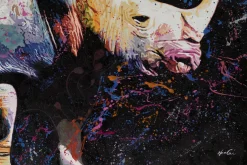 XXL Öl Gemälde 'Stolzes Rhino' | Handgemaltes Unikat