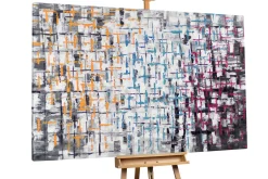 XXL Öl Gemälde 'Stone Canvas' | Handgemaltes Unikat