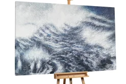 XXL Öl Gemälde 'Stormy Sea' | Handgemaltes Unikat