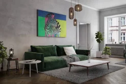 XXL Öl Gemälde 'Striped in Colors' | Handgemaltes Unikat