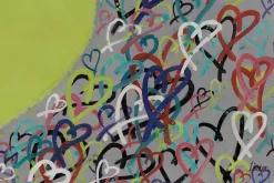 XXL Öl Gemälde 'Strong Heart' | Handgemaltes Unikat