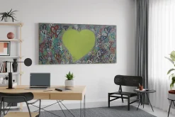 XXL Öl Gemälde 'Strong Heart' | Handgemaltes Unikat