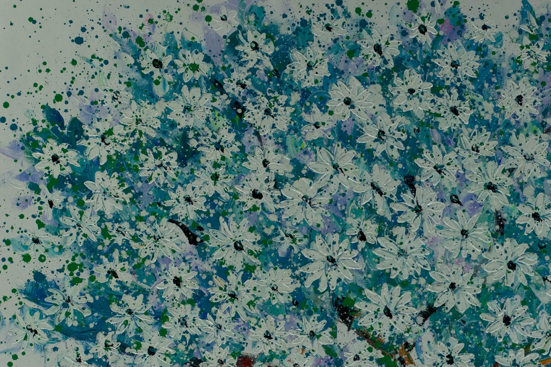 XXL Öl Gemälde 'Summer Bloom' | Handgemaltes Unikat