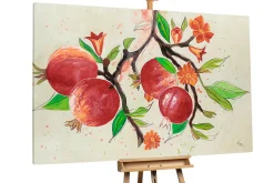 XXL Öl Gemälde 'Summer Pomegranate' | Handgemaltes Unikat
