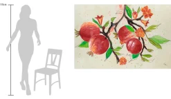 XXL Öl Gemälde 'Summer Pomegranate' | Handgemaltes Unikat