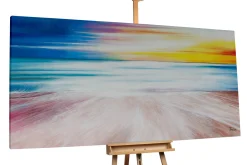 XXL Öl Gemälde 'Sunset by the Beach' | Handgemaltes Unikat