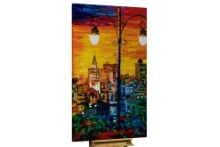 XXL Öl Gemälde 'Sunset Palette' | Handgemaltes Unikat