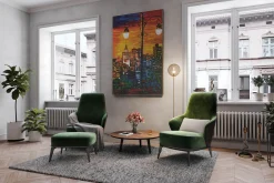XXL Öl Gemälde 'Sunset Palette' | Handgemaltes Unikat
