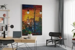 XXL Öl Gemälde 'Sunset Palette' | Handgemaltes Unikat