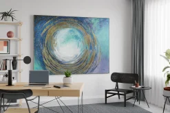 XXL Öl Gemälde 'Tantalising Whirlpool' | Handgemaltes Unikat