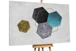 XXL Öl Gemälde 'Tanz der Elemente' | Handgemaltes Unikat