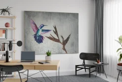 XXL Öl Gemälde 'Tanz des Kolibris' | Handgemaltes Unikat