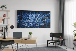 XXL Öl Gemälde 'Tanz in Blau' | Handgemaltes Unikat