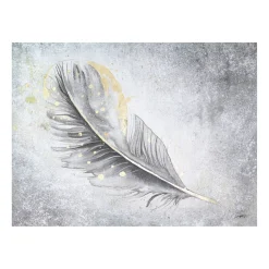XXL Öl Gemälde 'Tearaway Feather' | Handgemaltes Unikat