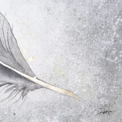 XXL Öl Gemälde 'Tearaway Feather' | Handgemaltes Unikat