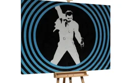 XXL Öl Gemälde 'The Blue Show' | Handgemaltes Unikat