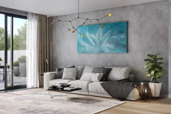 XXL Öl Gemälde 'The Outburst of Water' | Handgemaltes Unikat