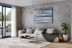XXL Öl Gemälde 'The Silver Beam' | Handgemaltes Unikat