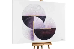XXL Öl Gemälde 'Three Lunar Phases' | Handgemaltes Unikat
