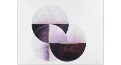 XXL Öl Gemälde 'Three Lunar Phases' | Handgemaltes Unikat