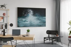 XXL Öl Gemälde 'Tobender Geysir' | Handgemaltes Unikat