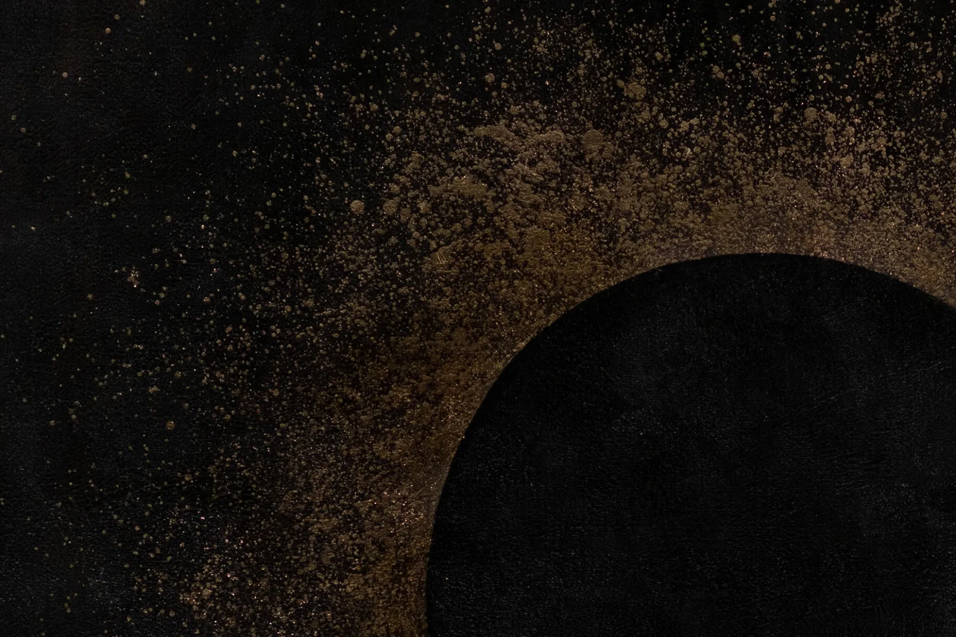 XXL Öl Gemälde 'Totale Eclipse' | Handgemaltes Unikat