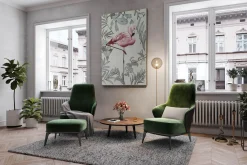 XXL Öl Gemälde 'Traum des Flamingos' | Handgemaltes Unikat