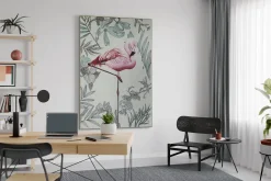 XXL Öl Gemälde 'Traum des Flamingos' | Handgemaltes Unikat