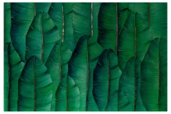 XXL Öl Gemälde 'Tropical Banana Leaves' | Handgemaltes Unikat