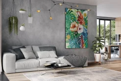 XXL Öl Gemälde 'Tropical Joy' | Handgemaltes Unikat