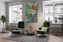 XXL Öl Gemälde 'Tropical Joy' | Handgemaltes Unikat