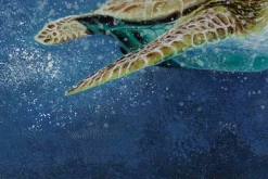 XXL Öl Gemälde 'Turtle Adventures' | Handgemaltes Unikat