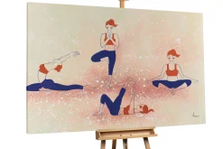 XXL Öl Gemälde 'Ultimate Yoga Balance' | Handgemaltes Unikat