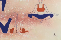 XXL Öl Gemälde 'Ultimate Yoga Balance' | Handgemaltes Unikat