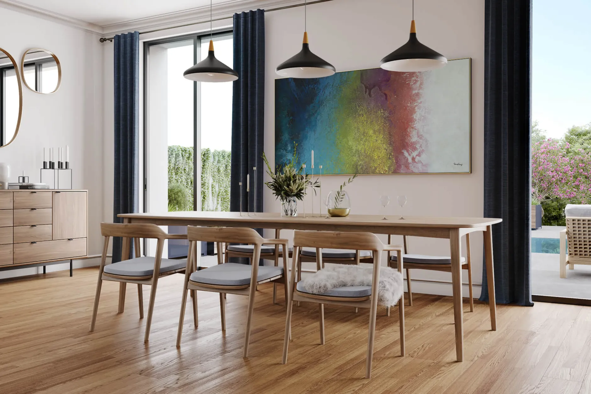XXL Öl Gemälde 'Universe of Color' | Handgemaltes Unikat